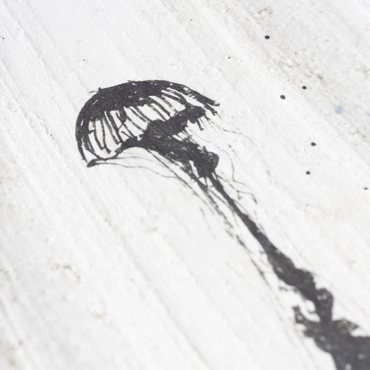 Tuile décorative 1 "Les méduses"